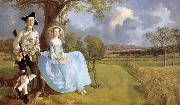 Thomas Gainsborough Mr. and Mr.s Andrews France oil painting reproduction